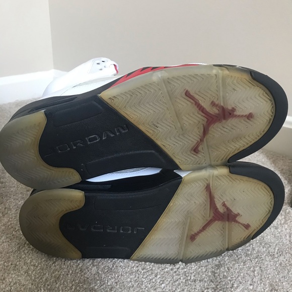 Jordan retro 5 fire red Sz 9 2013 grape v near Ds metallic aqua - Picture 9 of 9